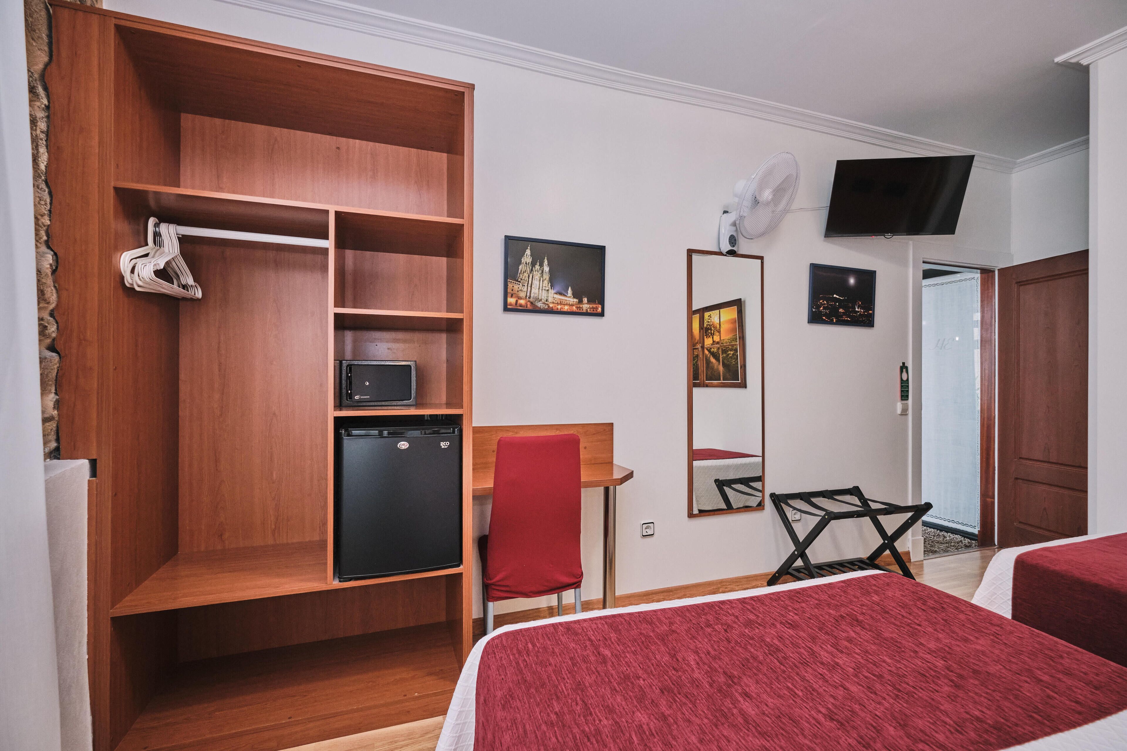 triple room (1 double bed and 1 single bed) | desk, blackout curtains, soundproofing, free wifi