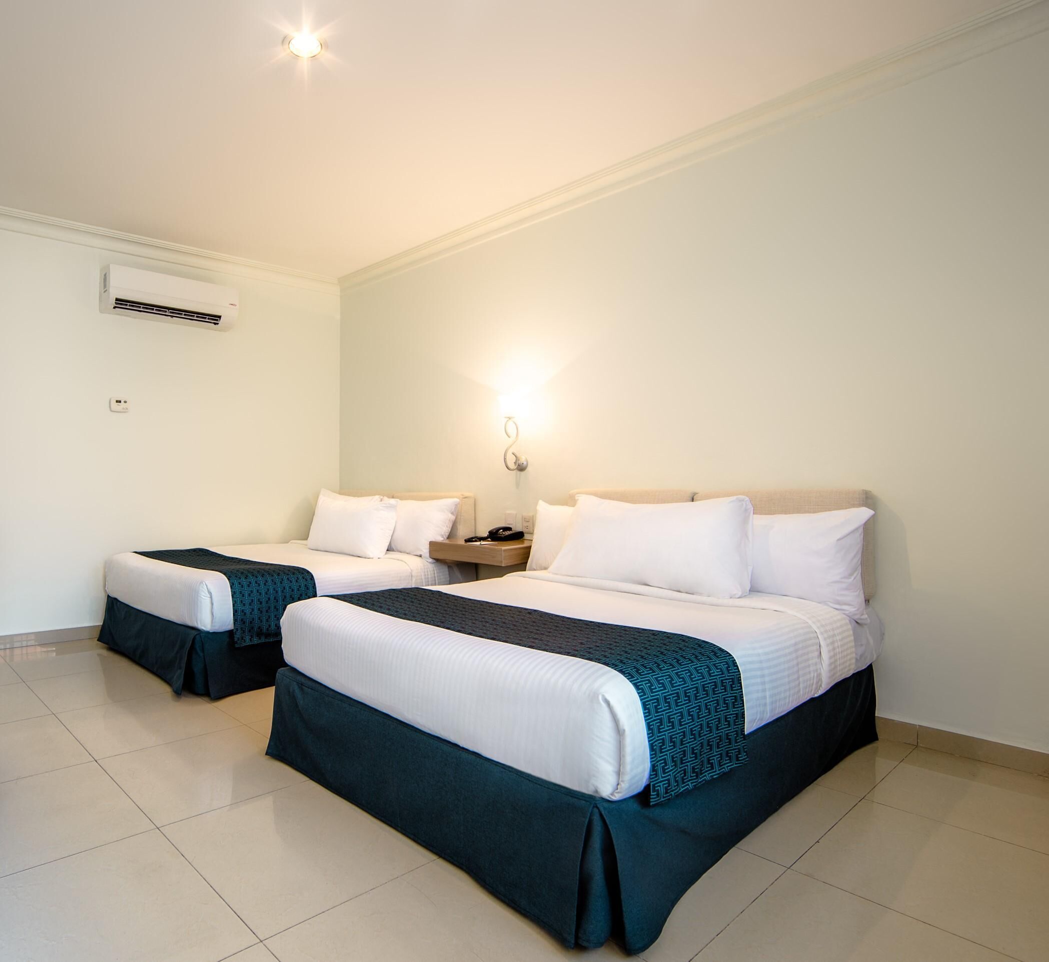 Ropa de cama de alta calidad y sistema de insonorización 
