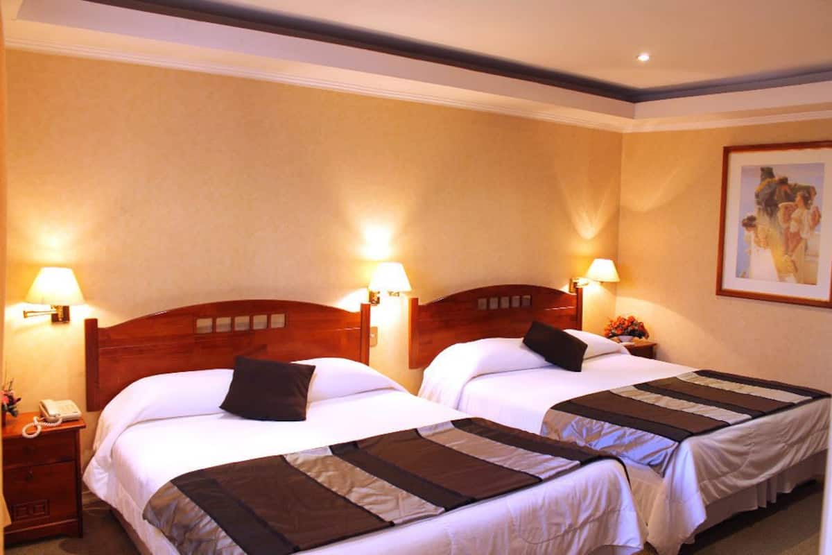 Superior Double Room, 2 Double Beds | In-room safe, desk, WiFi (free)