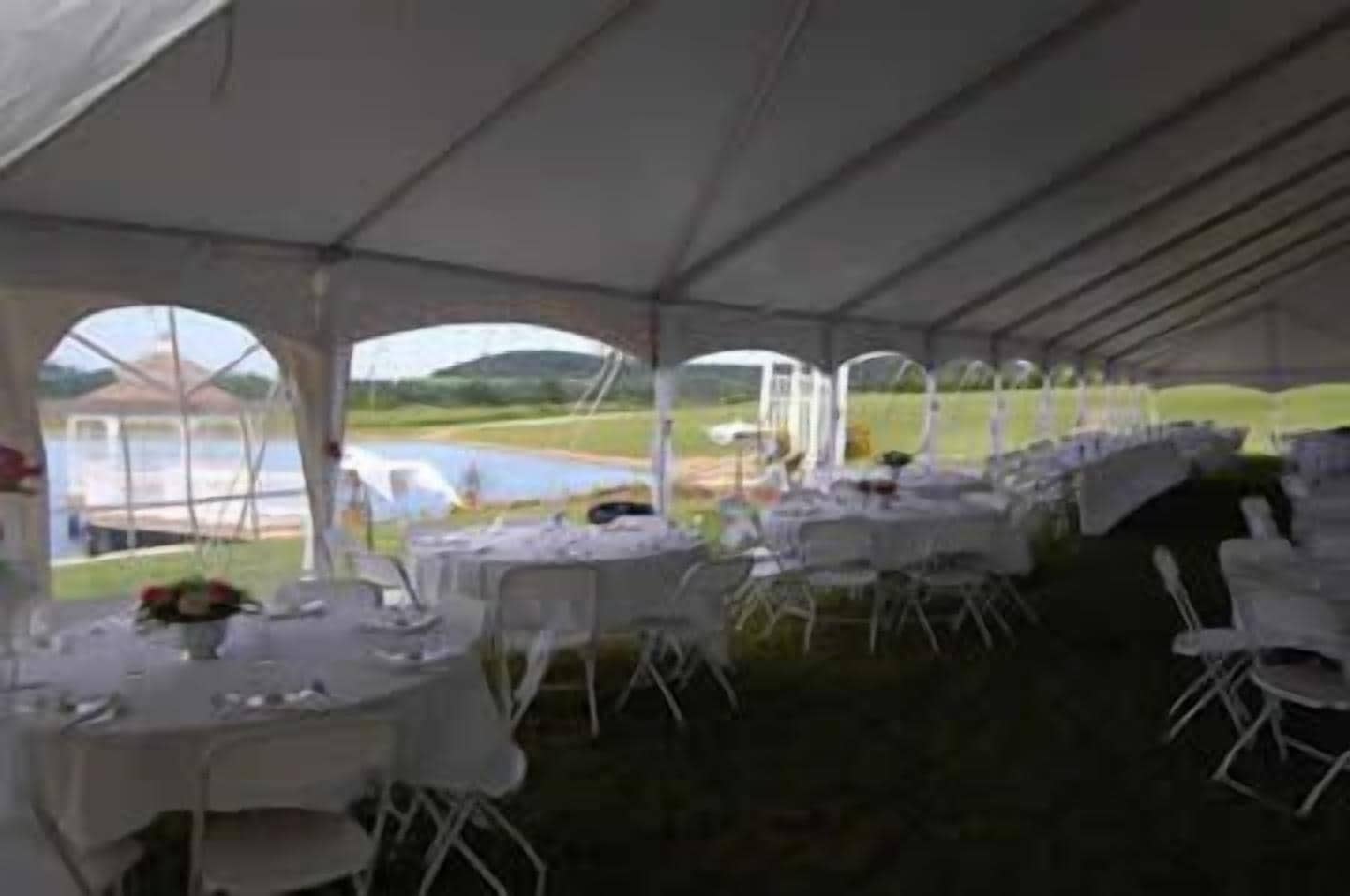 outdoor wedding area