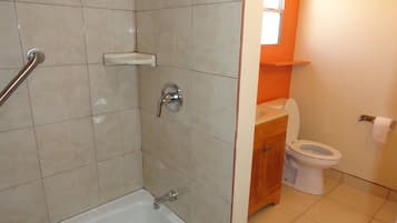 Free toiletries, hair dryer, towels