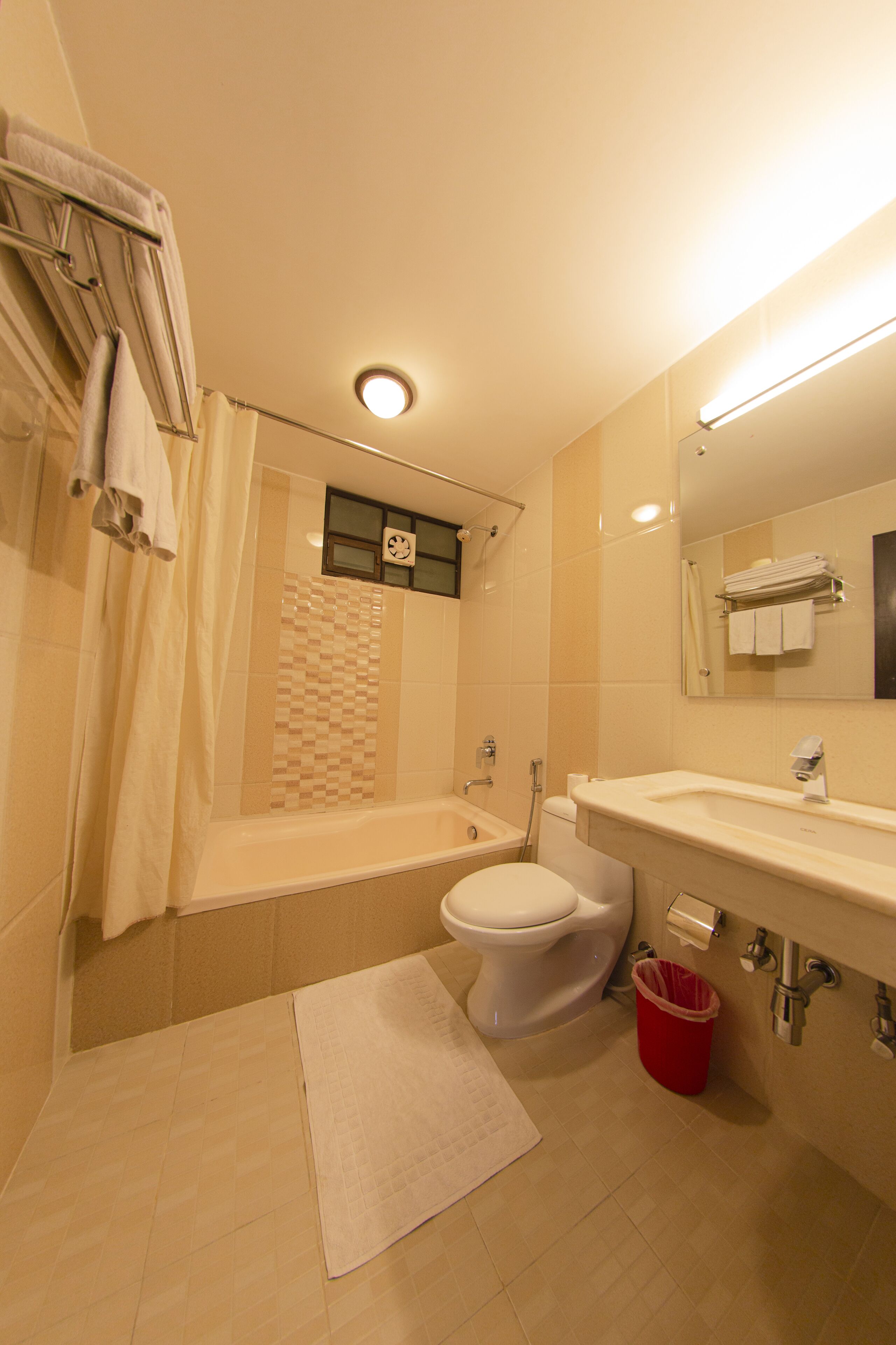 standard room, 1 double or 2 twin beds | bathroom | shower, hair dryer