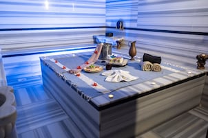 Sauna, steam room, Turkish bath, hot stone massages