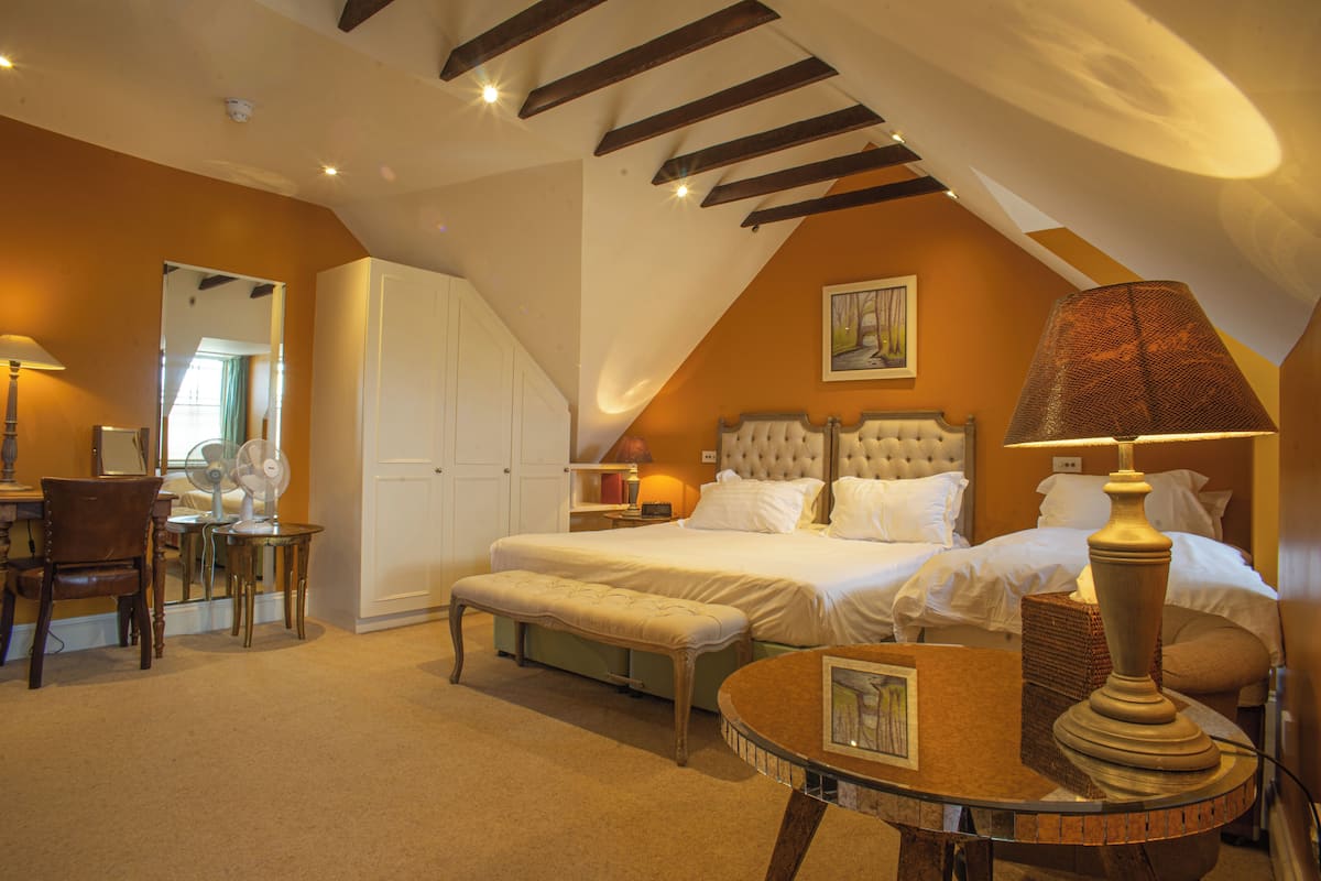 family triple room | egyptian cotton sheets, premium bedding, laptop workspace