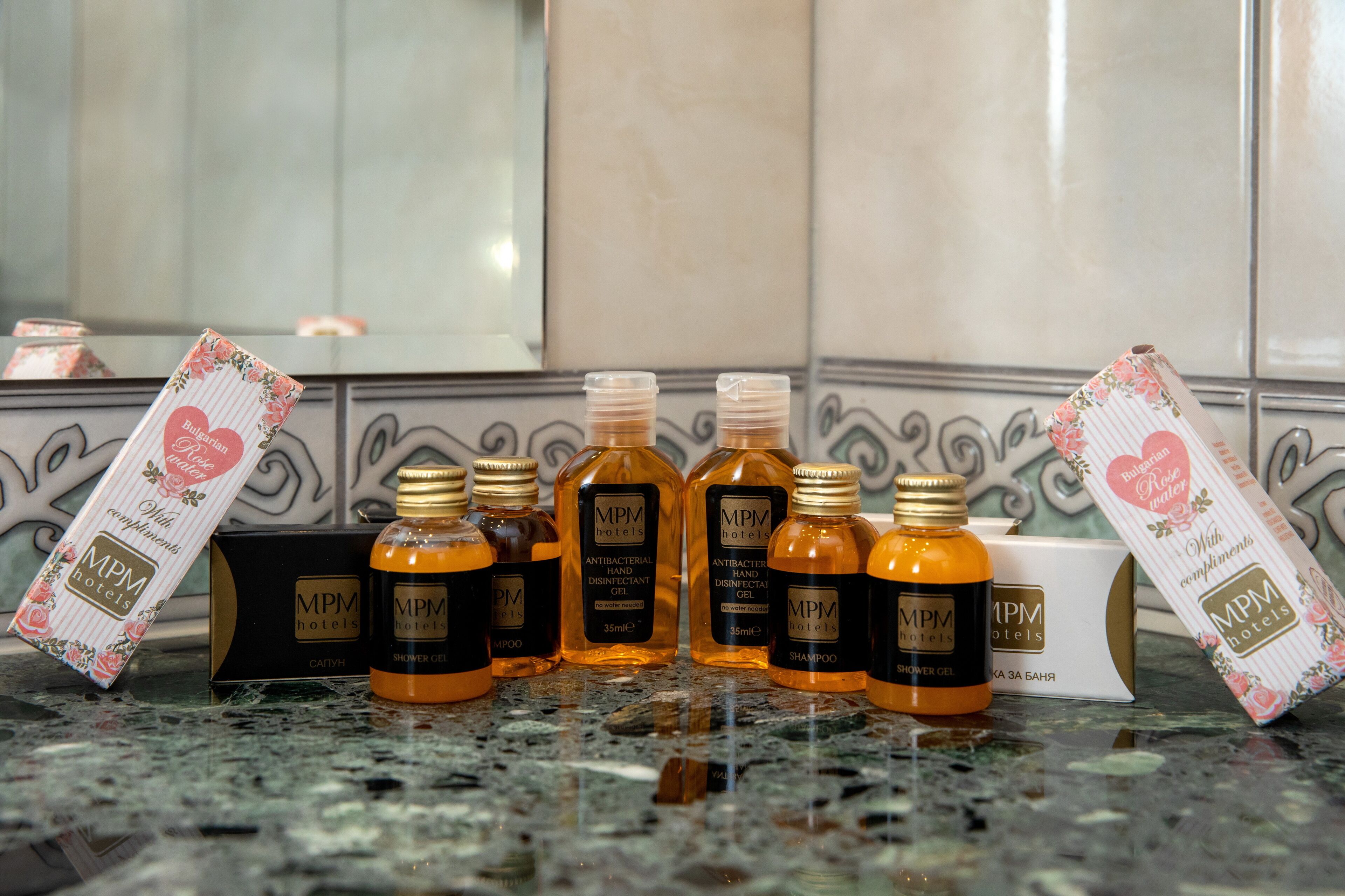 free toiletries, hair dryer, towels, soap