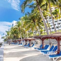 Private beach, sun loungers, beach umbrellas, beach towels