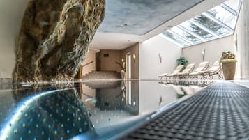 Indoor pool, a heated pool