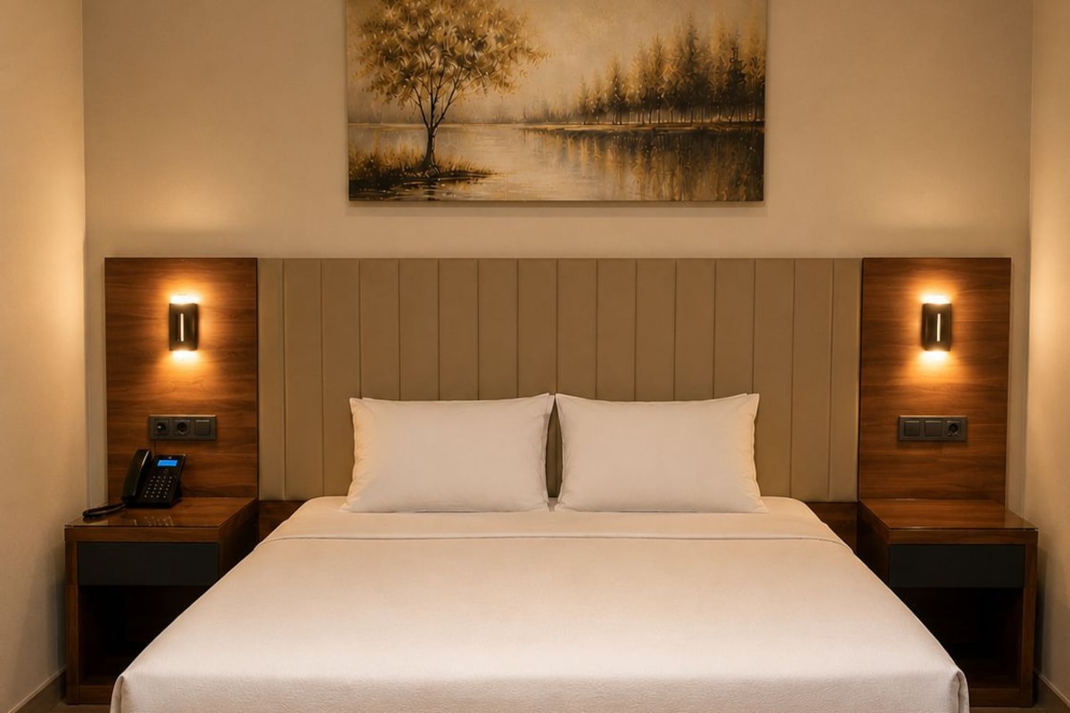 Standard Room, Pool View | Living area | Flat-screen TV