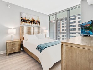 Hypo-allergenic bedding, individually decorated, individually furnished