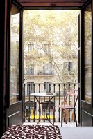 Standard Double Room, Balcony, City View | Minibar, in-room safe, desk, blackout drapes