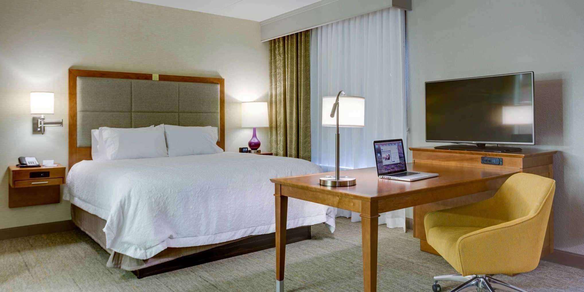 Premium bedding, in-room safe, blackout curtains, iron/ironing board