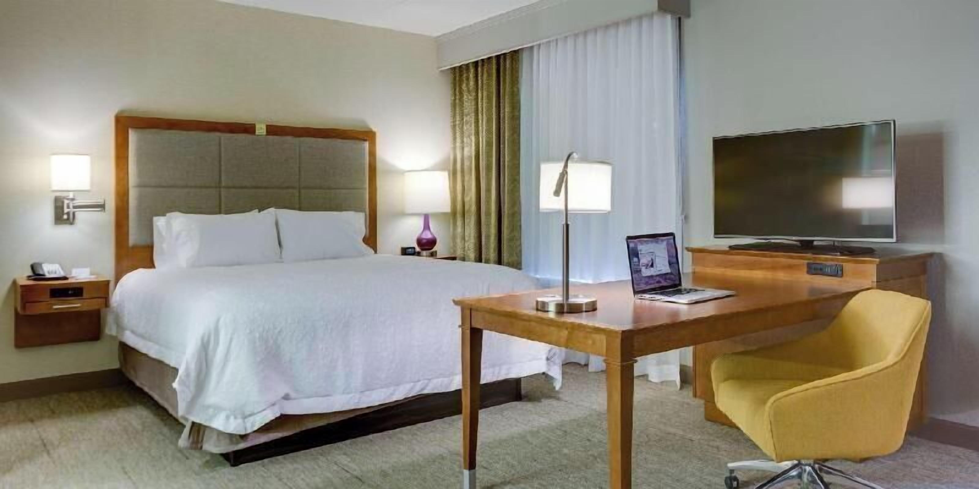 Premium bedding, in-room safe, blackout curtains, iron/ironing board