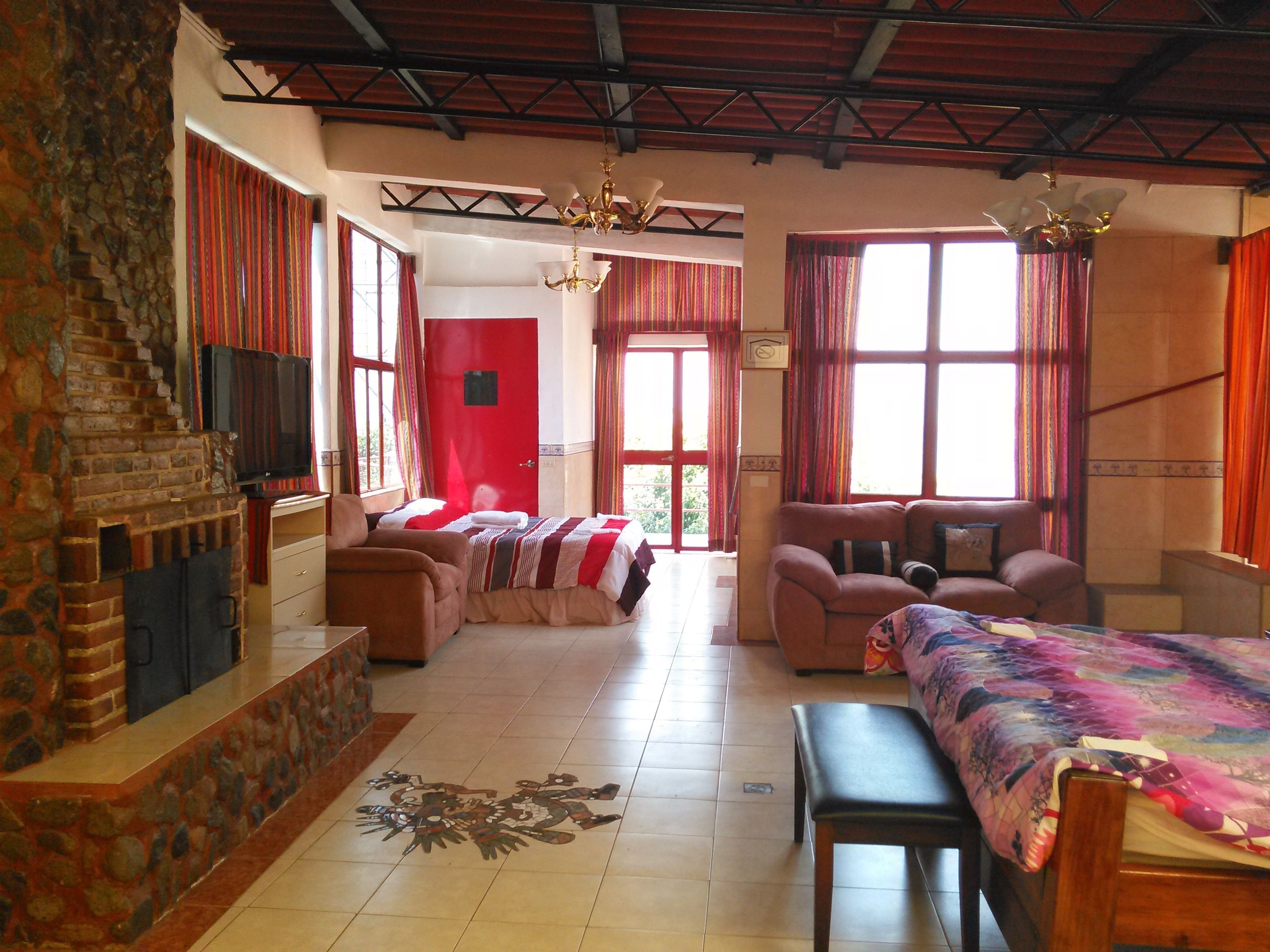 panoramic studio suite, multiple beds, fireplace, lake view | rollaway beds, free wifi, bed sheets, wheelchair access