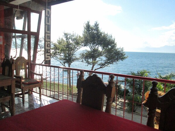 Blick von der Unterkunft