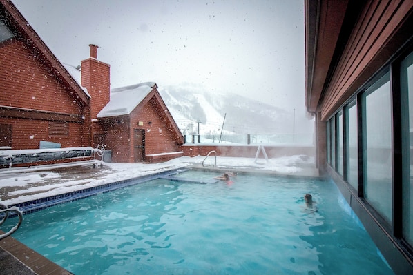 Indoor pool, outdoor pool