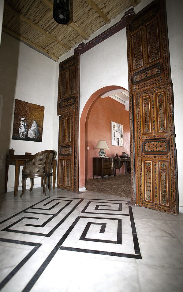 Interior entrance