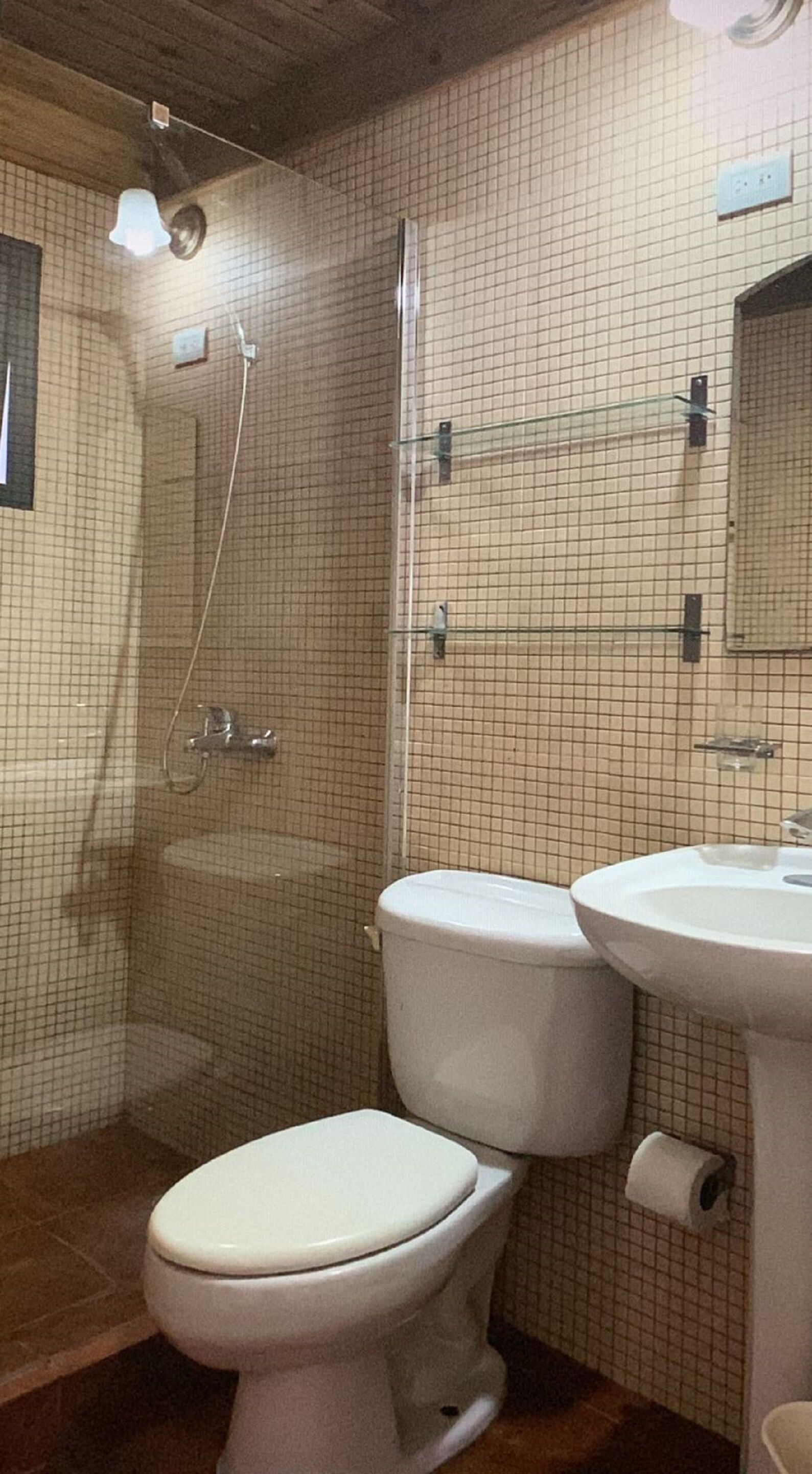 standard double room, 1 queen bed | bathroom | shower, free toiletries, hair dryer, towels