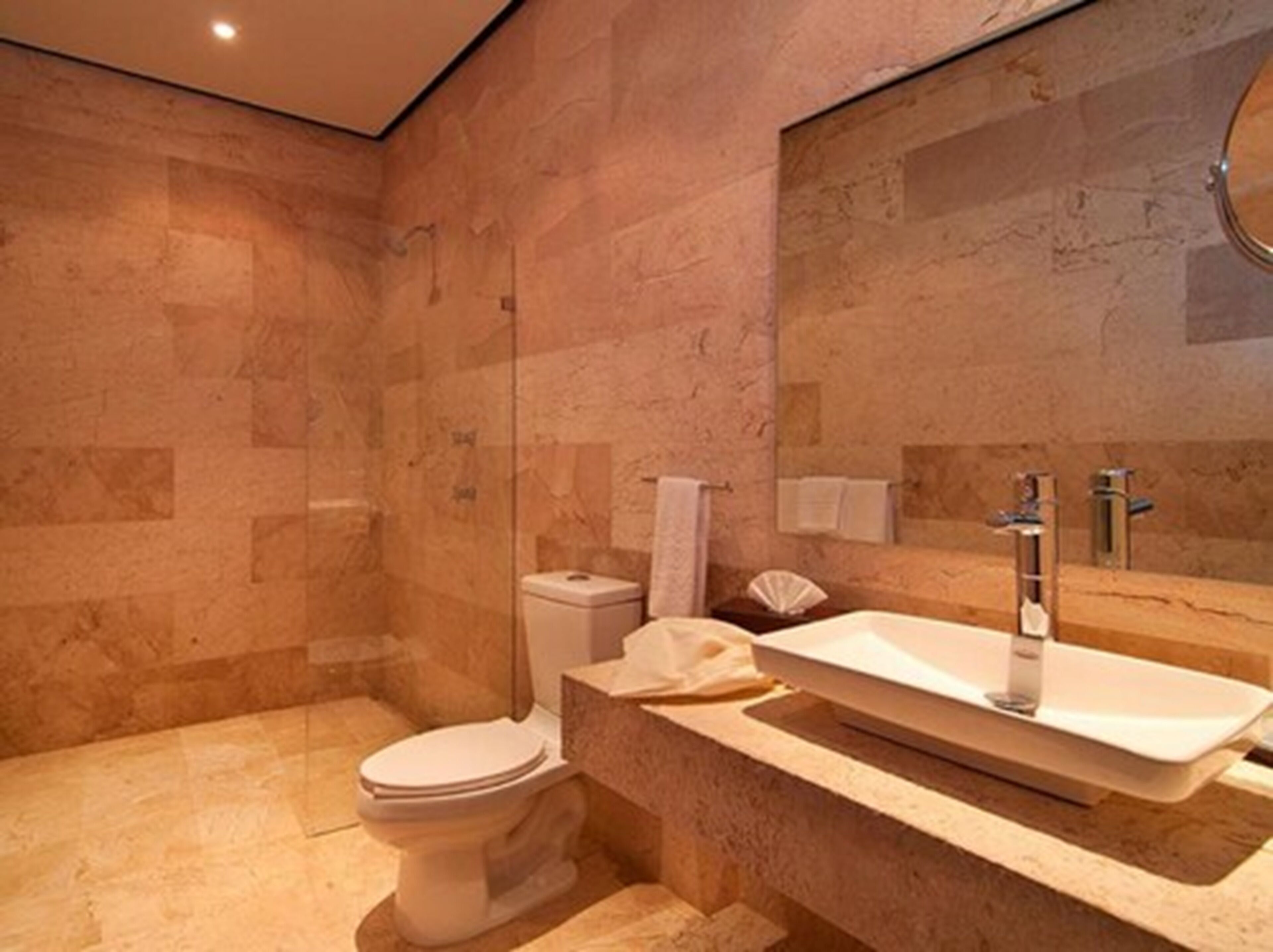 junior studio suite | bathroom | shower, designer toiletries, hair dryer, bathrobes