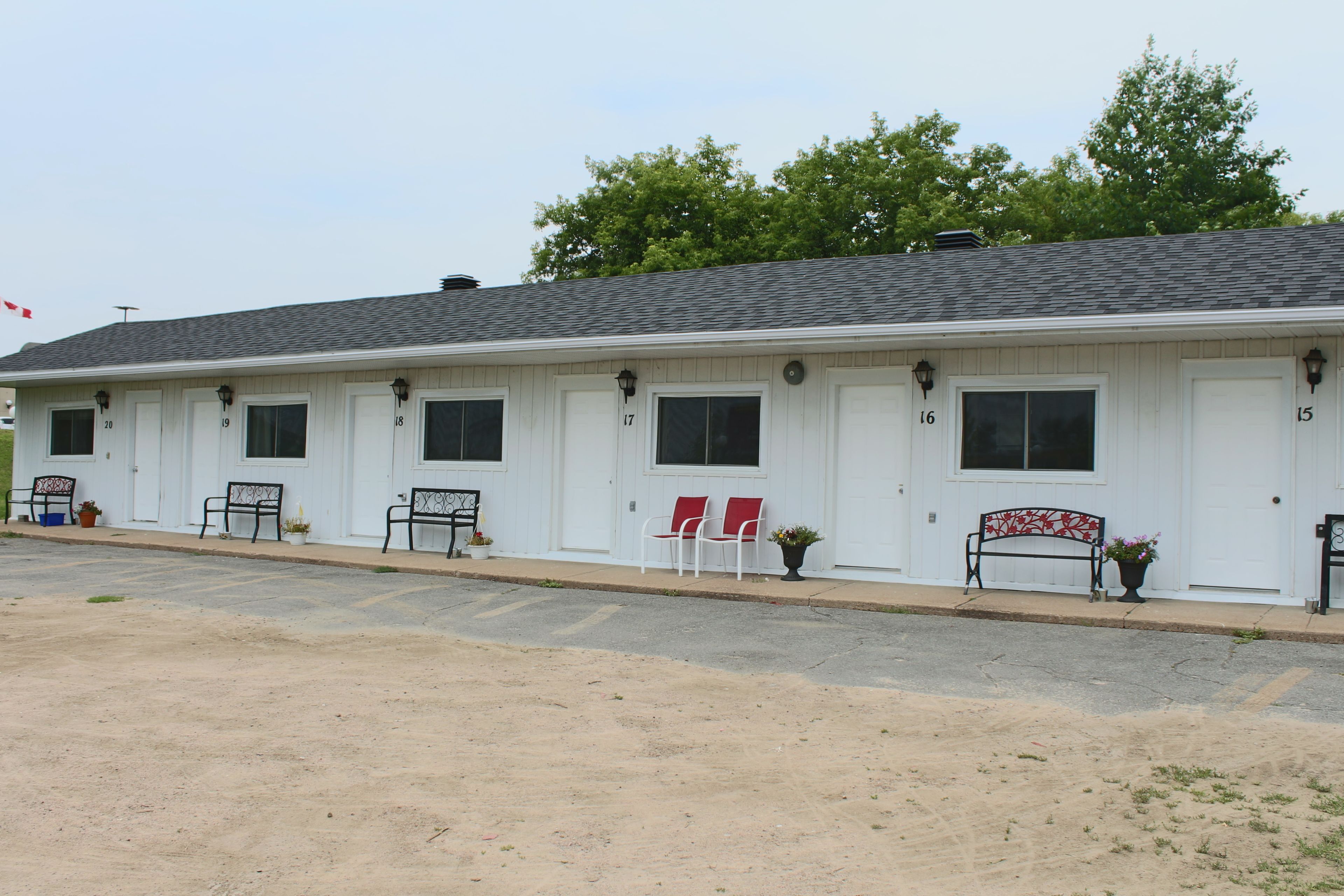 Majoituspaikan julkisivu