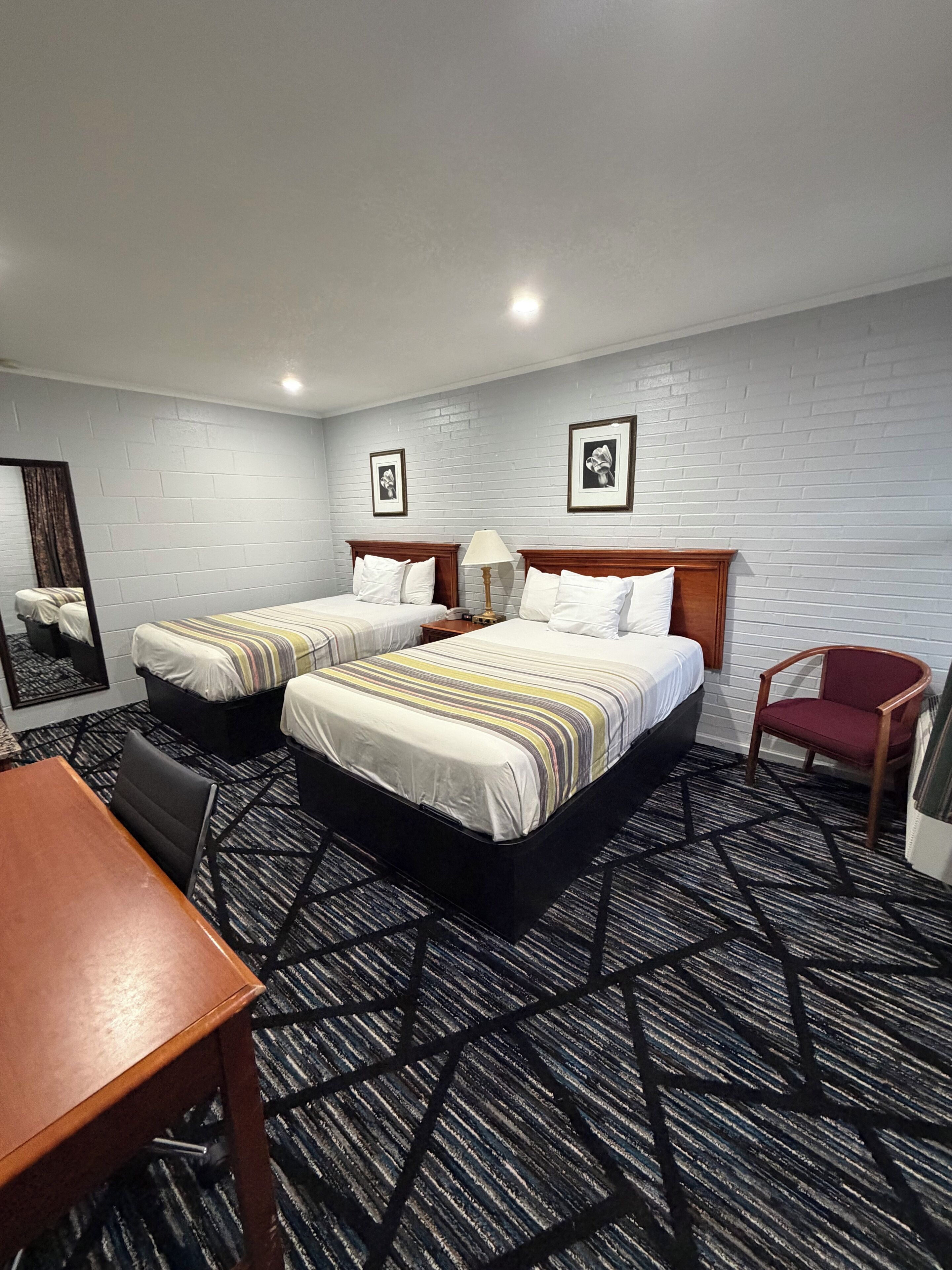 Standard Double Room, 2 Double Beds, Pool Access, Ground Floor