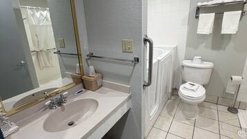 Hair dryer, towels