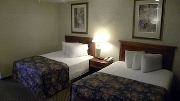 Standard Double Room, 2 Double Beds, Pool Access, Ground Floor | Desk, laptop workspace, blackout curtains, free WiFi