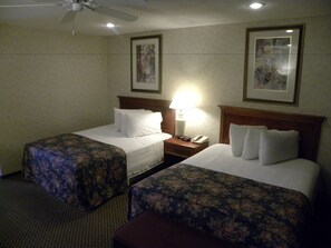 Standard Double Room, 2 Double Beds, Pool Access, Ground Floor | Desk, laptop workspace, blackout drapes, free WiFi - Indian Hills Inn & RV Park (Albia)