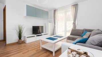 Apartment, 2 Bedrooms, Garden Area | Living room | LCD TV