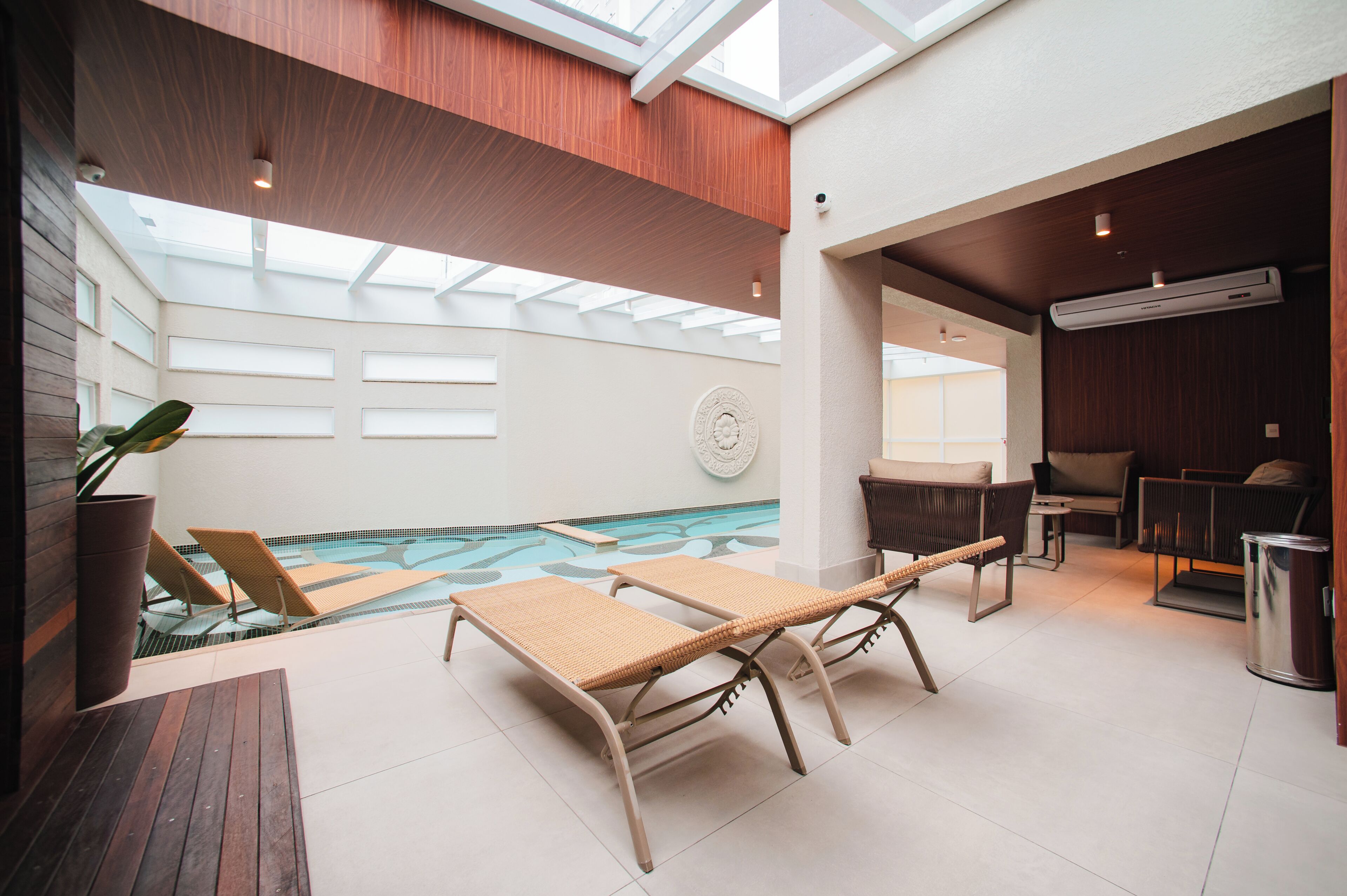 Una piscina techada