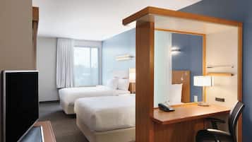 Studio, Multiple Beds, Non Smoking | Premium bedding, pillow-top beds, desk, iron/ironing board
