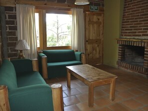 Televisión de pantalla plana, chimenea