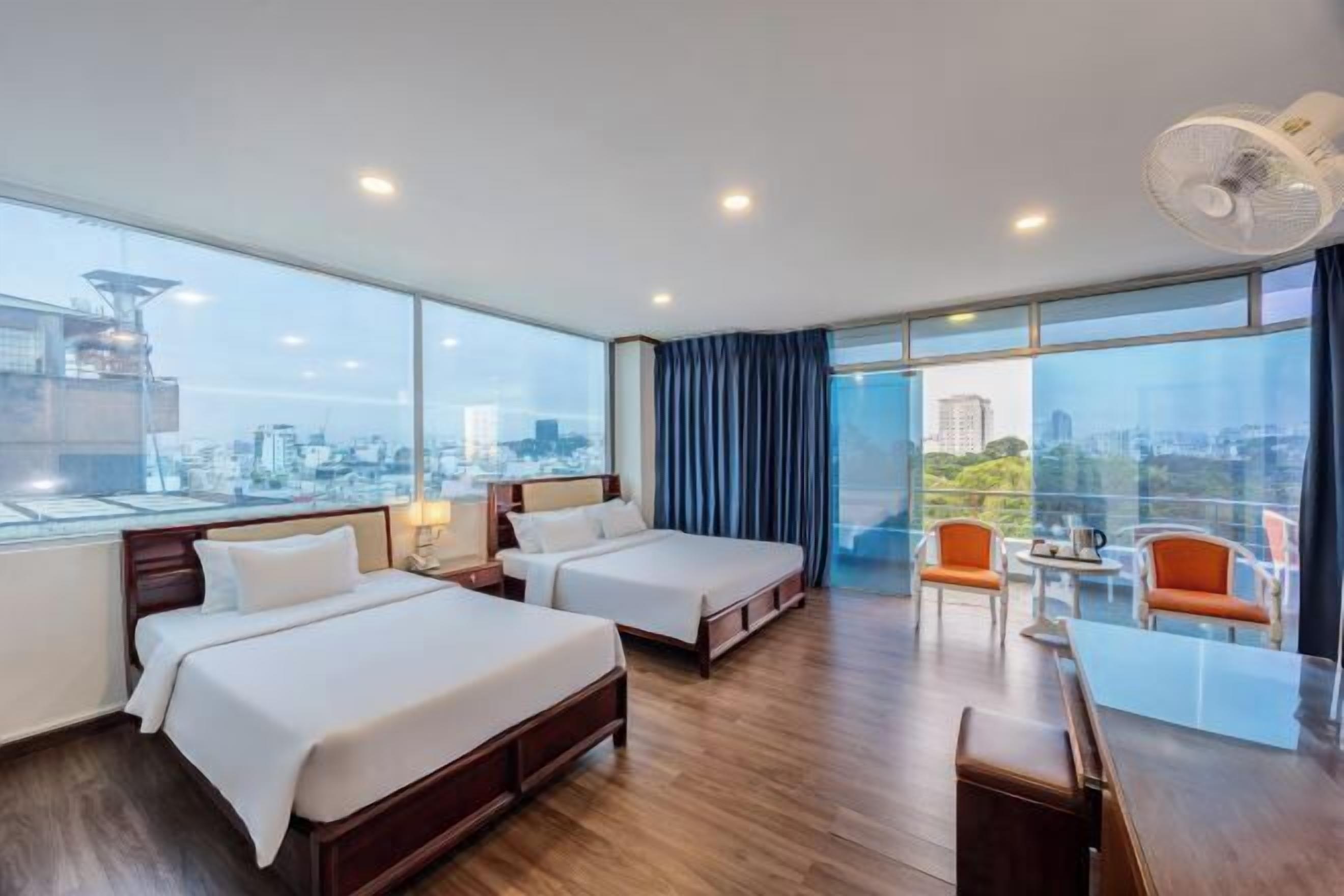 Minibar, in-room safe, desk, blackout curtains