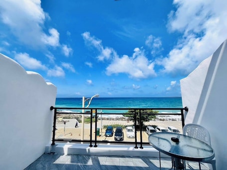 Family Quadruple Room, 2 Double Beds, Balcony, Ocean View | Terrace/patio