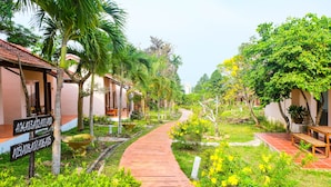 Basic-Bungalow, Gartenblick | Blick auf den Garten