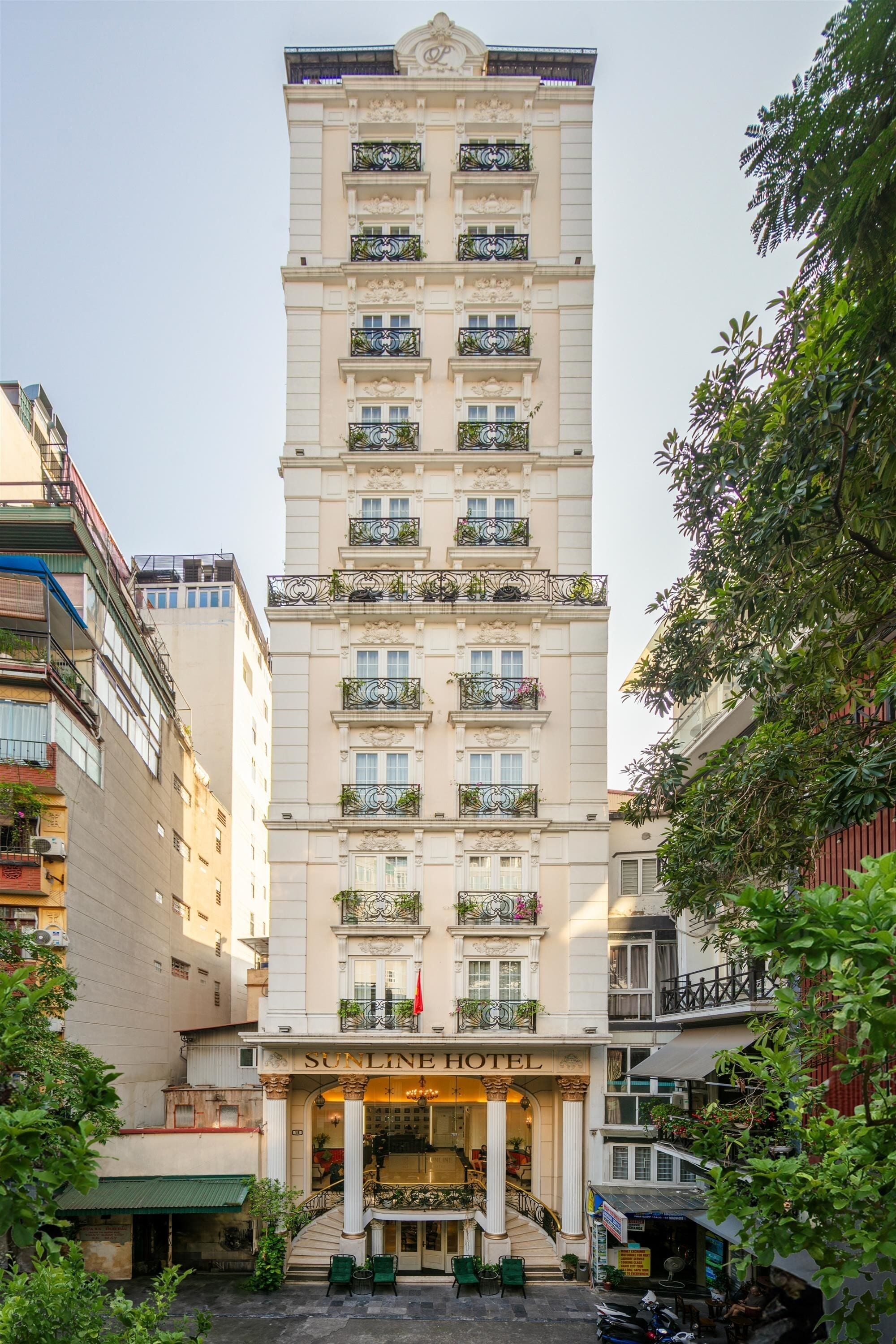 Overnatningsstedets facade