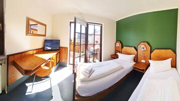 Desk, iron/ironing board, free WiFi, bed sheets