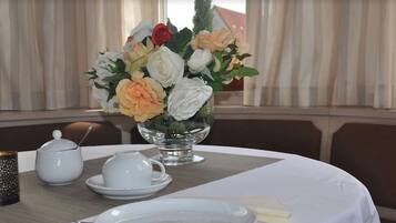 Daily buffet breakfast (EUR 14 per person)