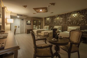 Premium bedding, minibar, in-room safe, desk