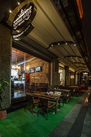 Front of property – evening/night