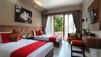 Quarto casal ou duplo standard | Frigobar, cofres nos quartos, escrivaninha, quartos à prova de som