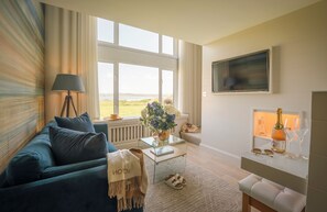 Luxury Duplex, 1 King Bed, Bathtub, Sea View