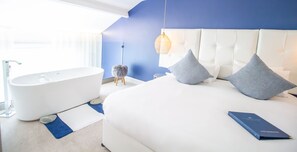 Luxury Duplex, 1 King Bed, Bathtub, Sea View | 1 bedroom, premium bedding, in-room safe, blackout curtains - Connemara Sands Beach Hotel & Spa (Ballyconneely)