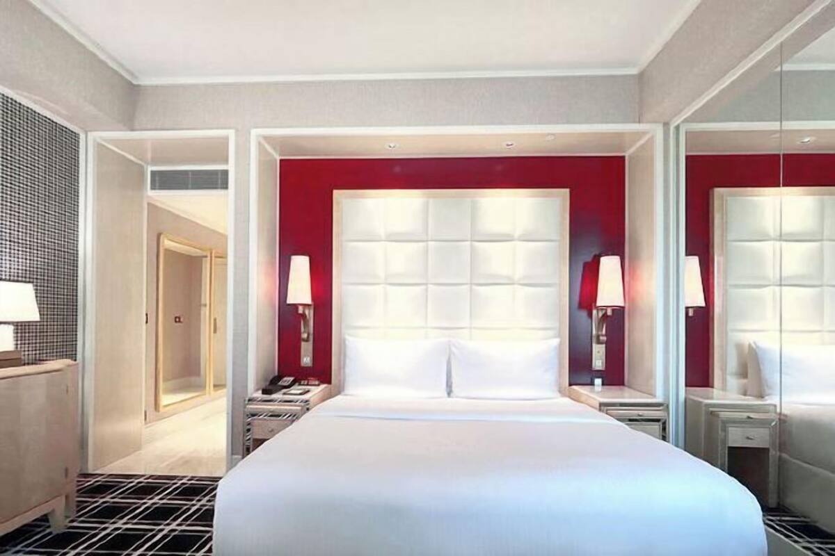 Ropa de cama de alta calidad y minibar