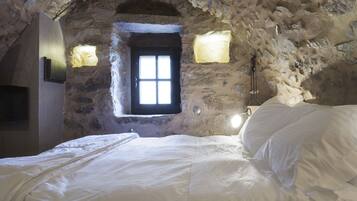 Suite Junior, vue montagne | Draps italiens Frette, literie de qualité supérieure
