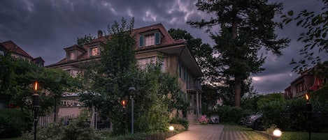 Front of property – evening/night