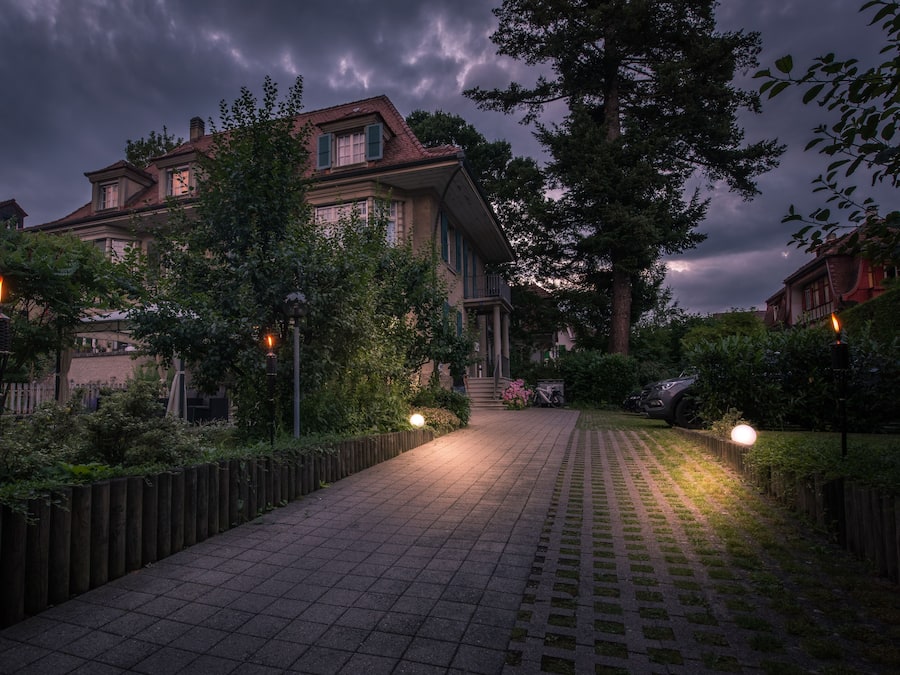 Front of property - evening/night