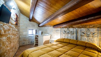 Literie de qualité supérieure, matelas mémoire de forme, minibar