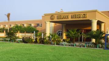 Majoituspaikan julkisivu