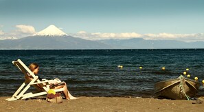 Privat strand i närheten
