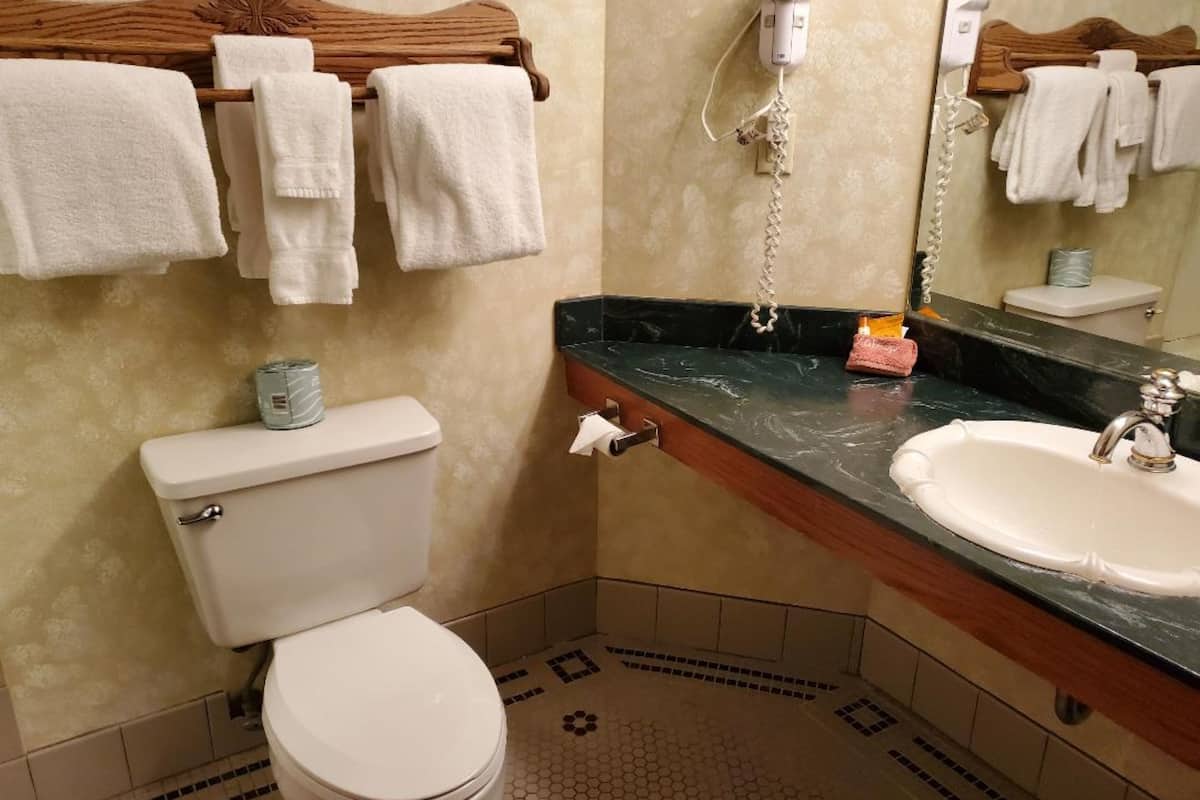 room, 1 king bed, non smoking | bathroom | combined shower/bathtub, hair dryer, towels